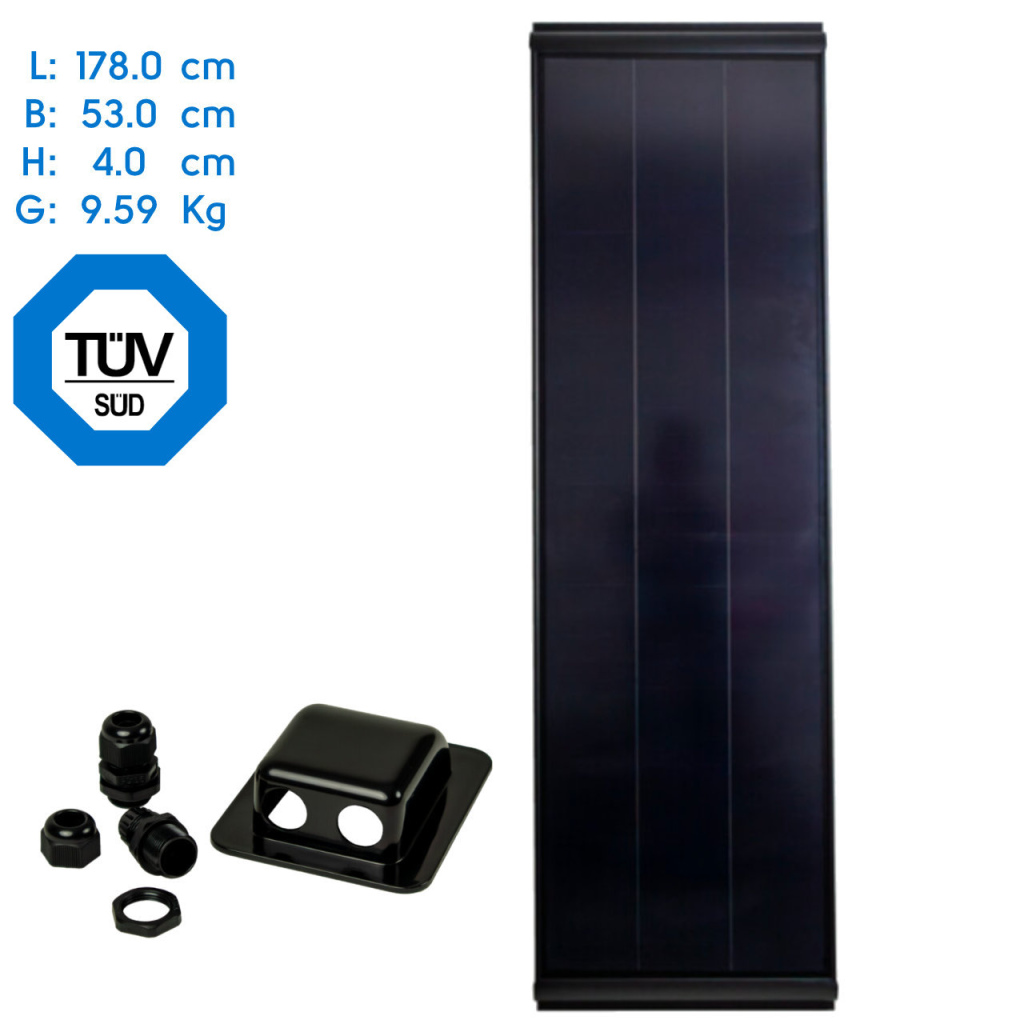 BBAtechniek - 180Wp 178x53x4cm Pro-User zonnepaneel (1x)