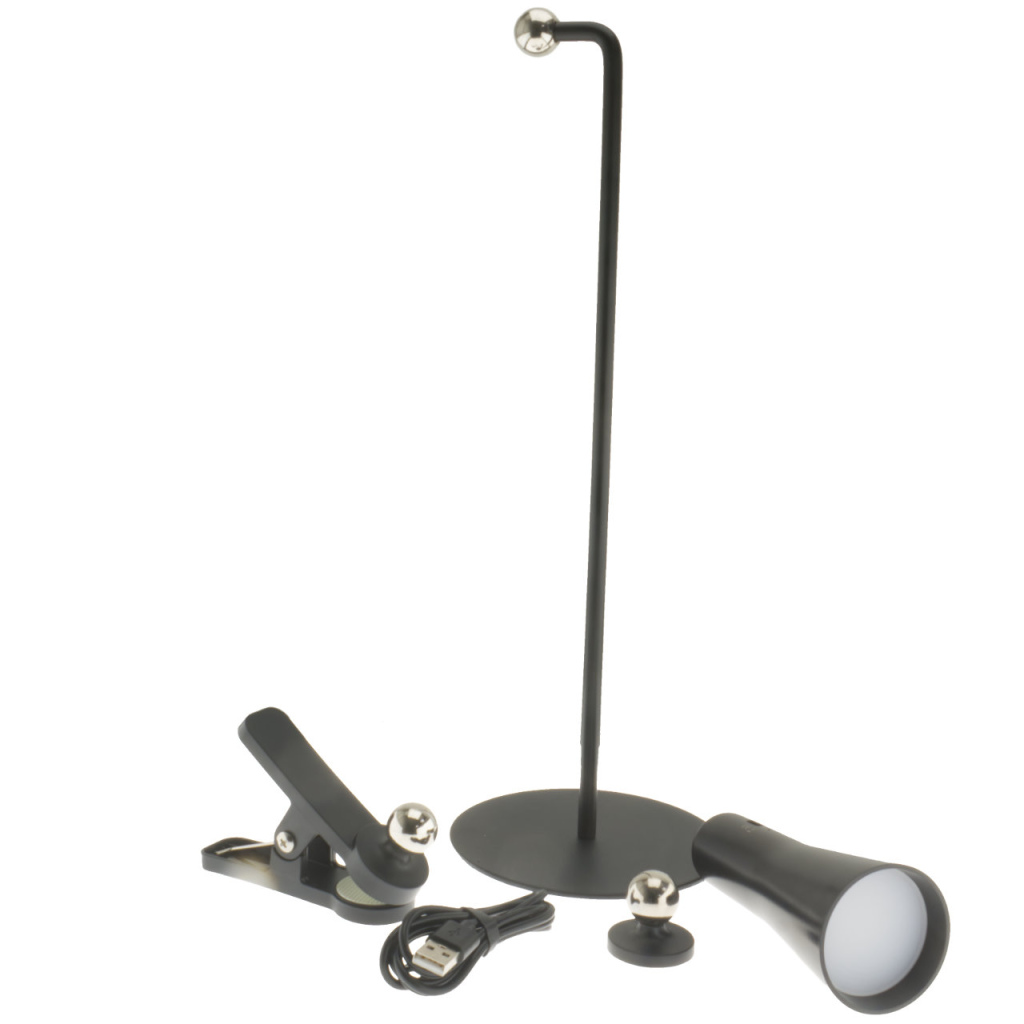 BBAtechniek - Florence multifunctionele LED 12V 3W zwart(1x)