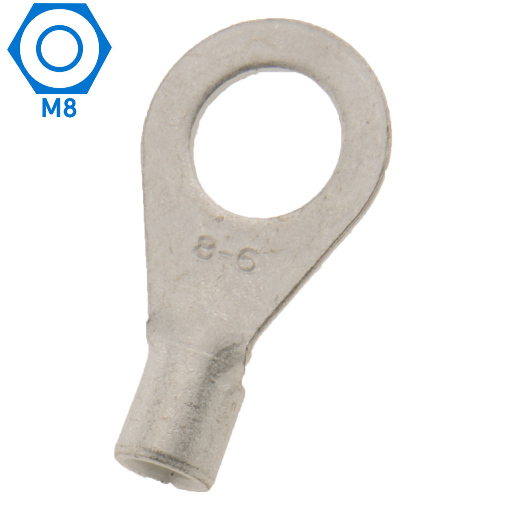 BBAtechniek - 4-6mm² M8 open kabeloog (25x)