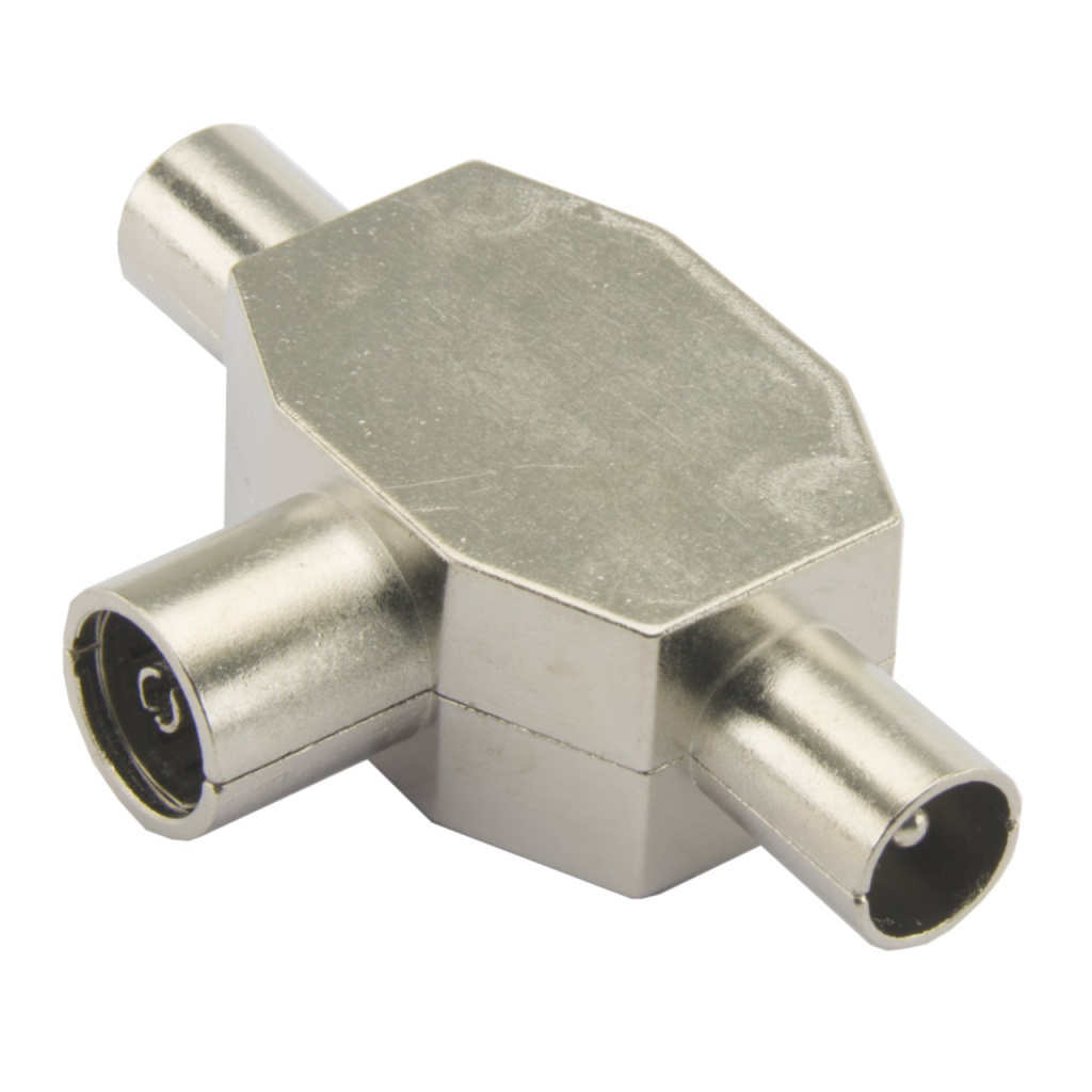 BBAtechniek - Splitter - verdeler metaal 2-weg zonder DC (1x)