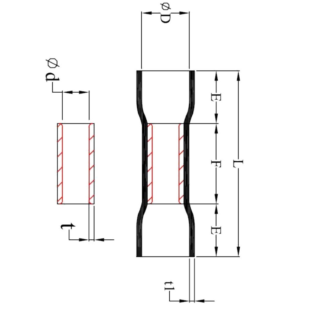 BBAtechniek - Doorverbinder Ø2.3mm blauw (7x)