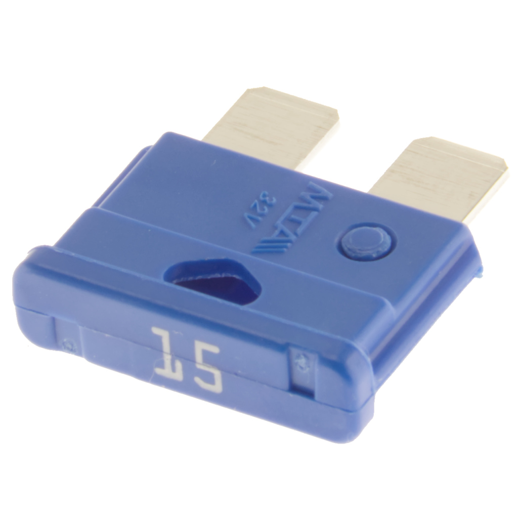 BBAtechniek - Standaard steekzekering 15A blauw (5x)