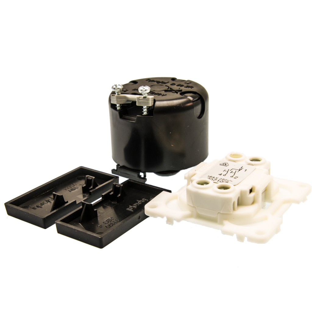 BBAtechniek - Wip-serieschakelaar 230V zwart S20.000 (1x)