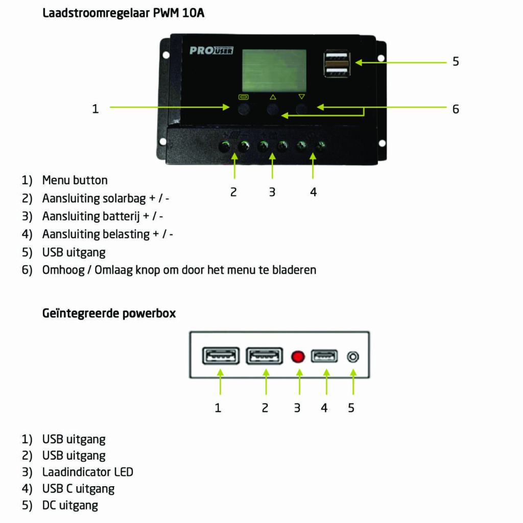 BBAtechniek - 100Wp opvouwbaar zonnepaneel Pro-User (1x)