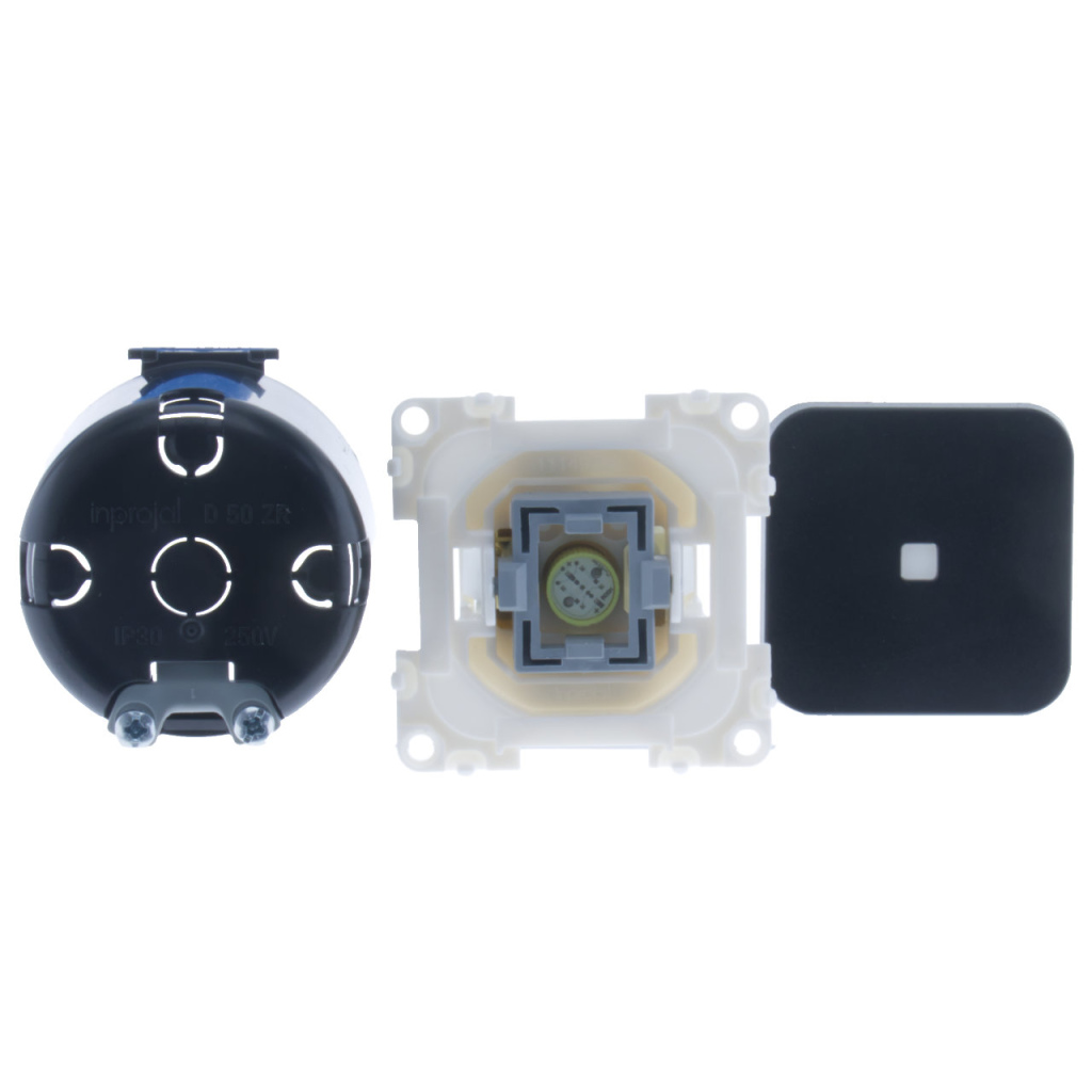 BBAtechniek - S 30.000 controleschakelaar 12V zwart (1x)