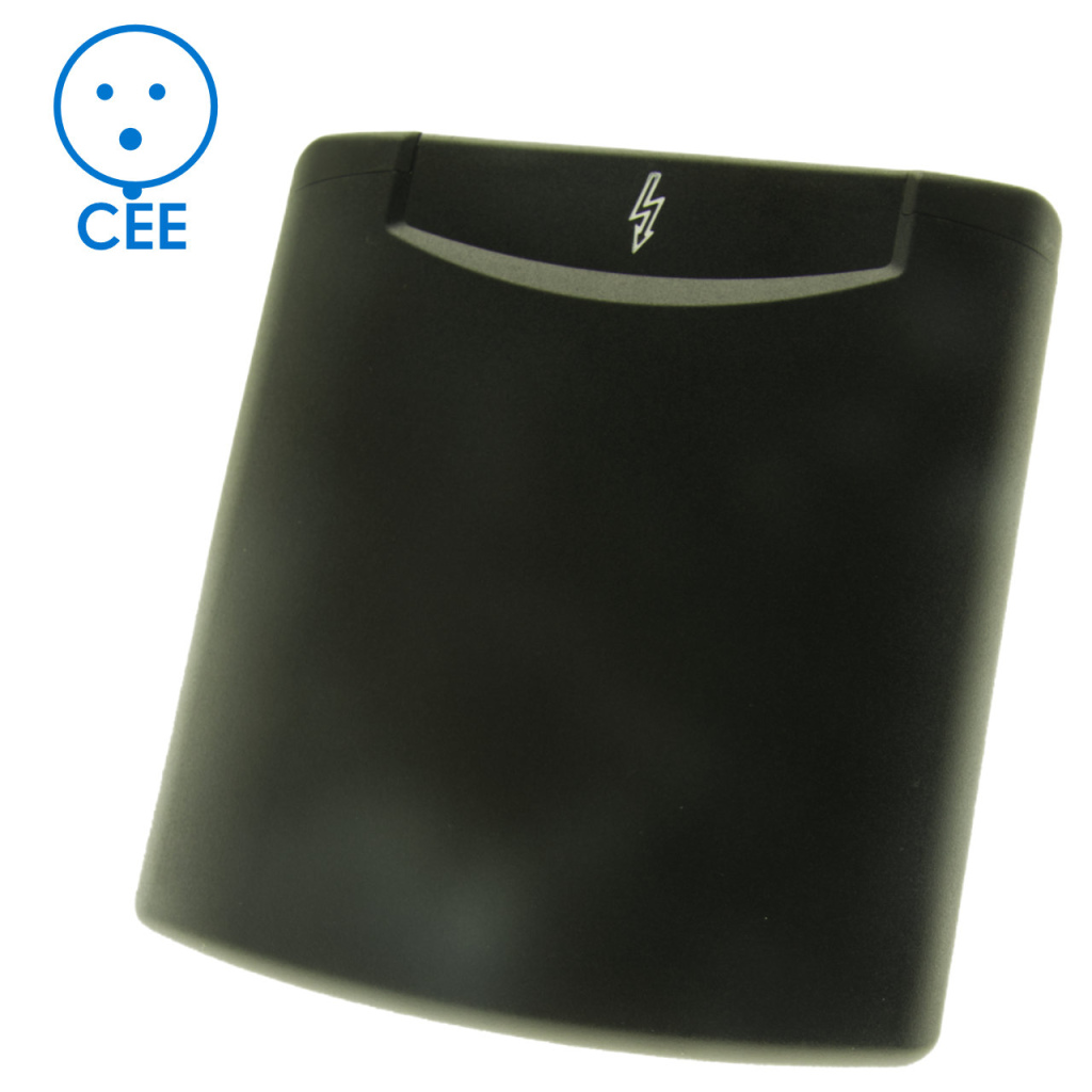 BBAtechniek - Losse klep 230V icoon zwart (1x)