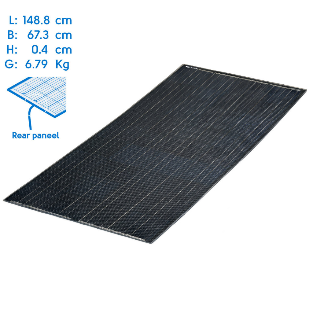 BBAtechniek - NDS Lightsolar 200W ONDER 148.8x67.3x0.4cm (1x)