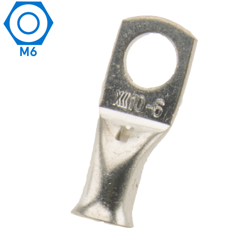 BBAtechniek - 10mm² M6 gesloten kabeloog (50x)