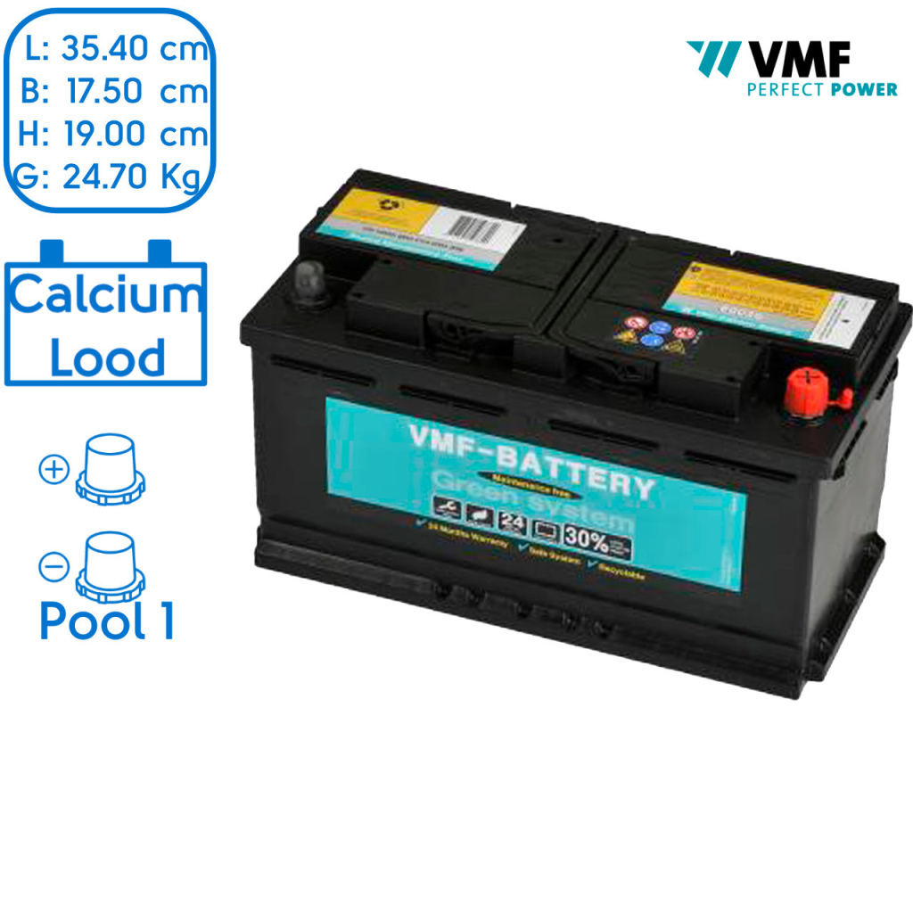 BBAtechniek - 12V 100Ah VMF start accu (1x)