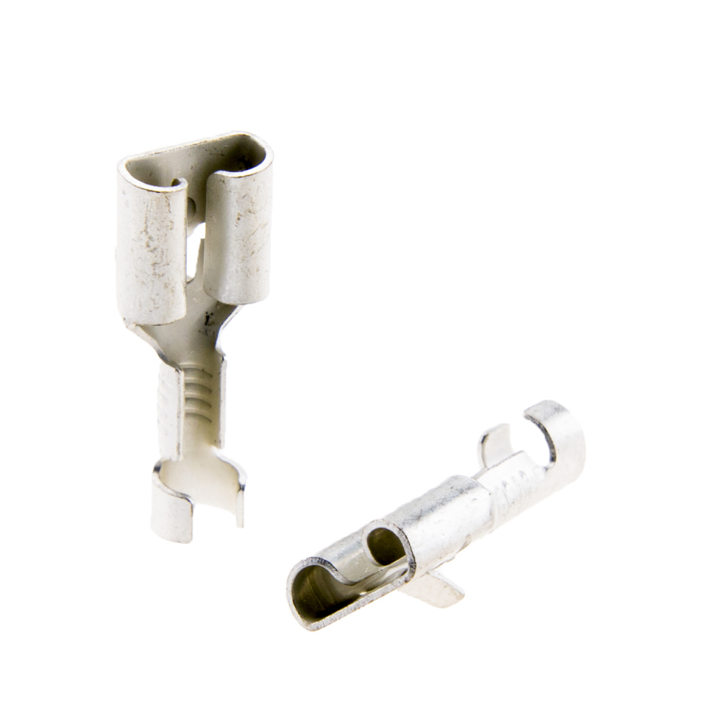 BBAtechniek - Vlakstekerhuls vertind 6.3 0.5-1.5mm² (100x)