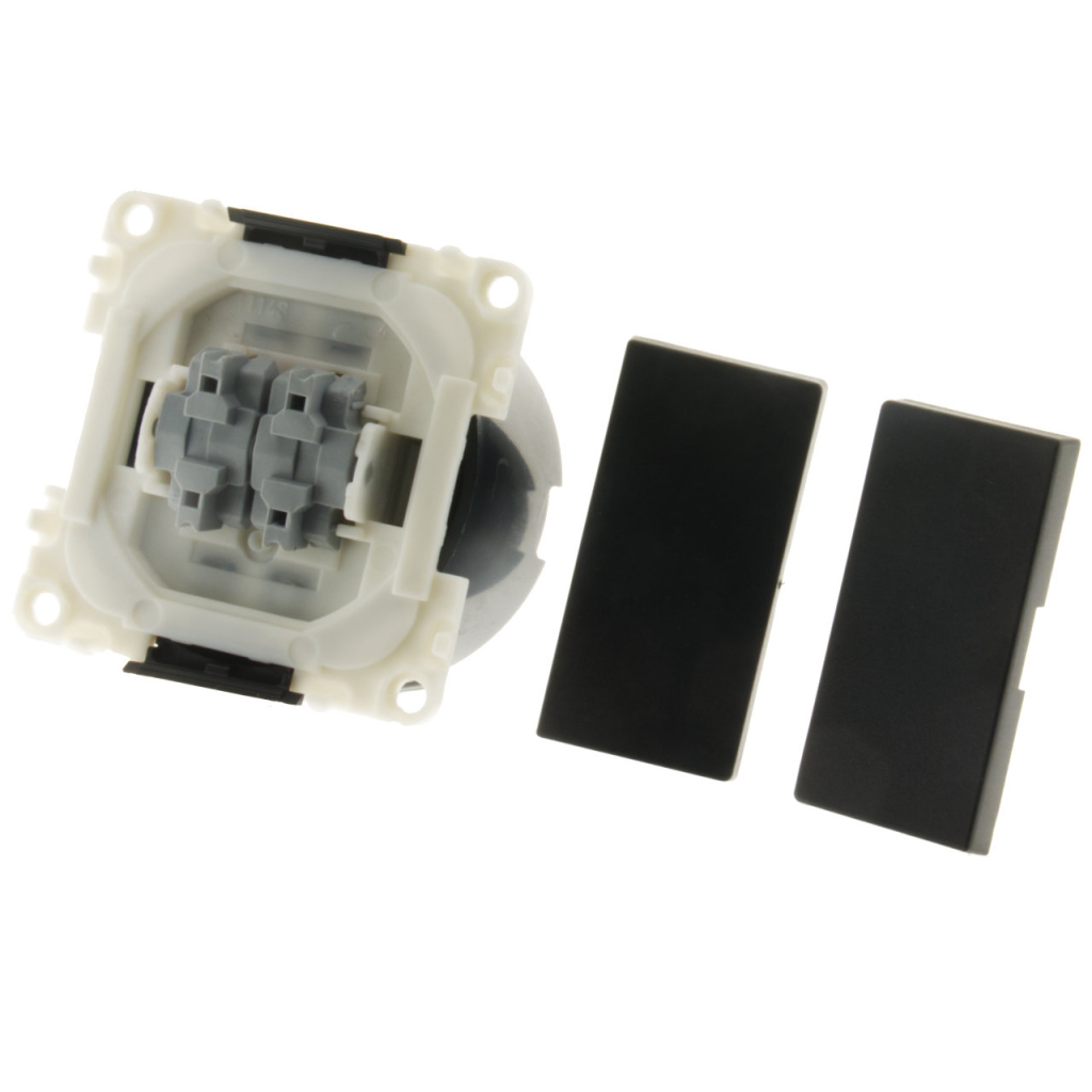 BBAtechniek - Drukvlakschakelaar dubbel 1-polig 10A S20.000 (1x)